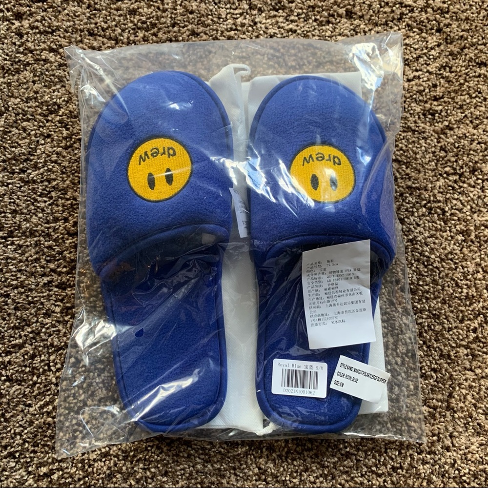 NEW Drew House Mascot Slippers Royal Blue